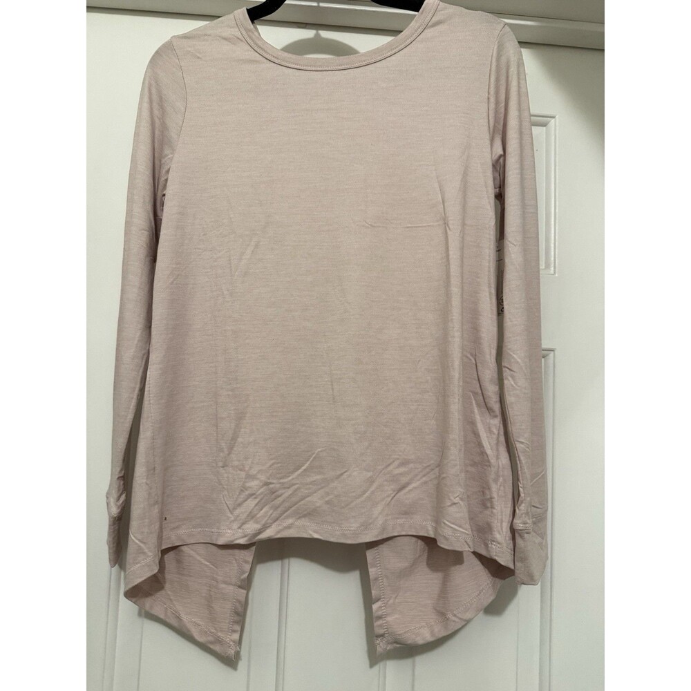 Jockey Womens Pink Split Back Athletic Top Size S NWT Fairycore Whimsical Casual